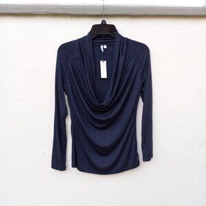 NWT Anthro Pure & Good Long Sleeve Drapey Cowl Neck Size XS